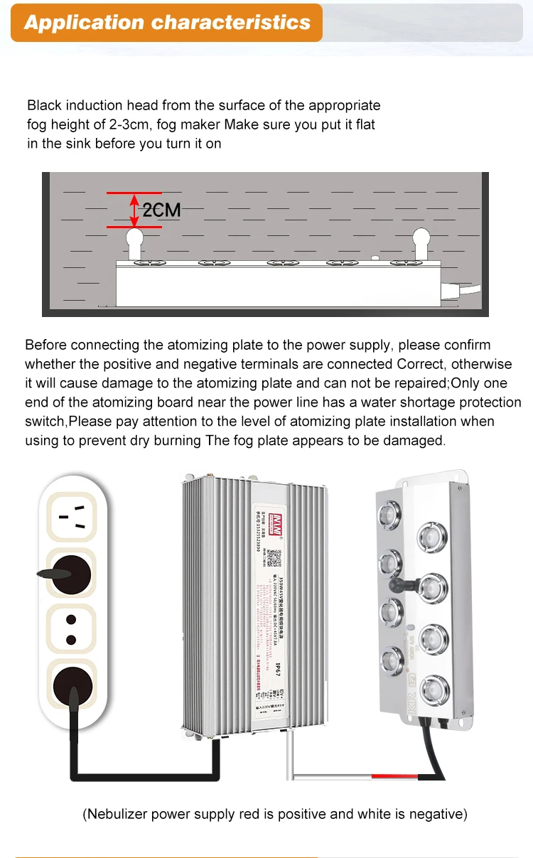 Ultrasonic Humidifier Mist Maker Fogger 8 Heads Atomizer Humidifier