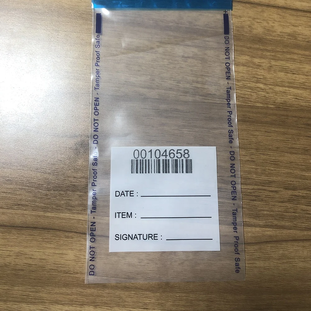Customs Police Use Secret Evidence Locking Bags Security Tamper Evident Bag