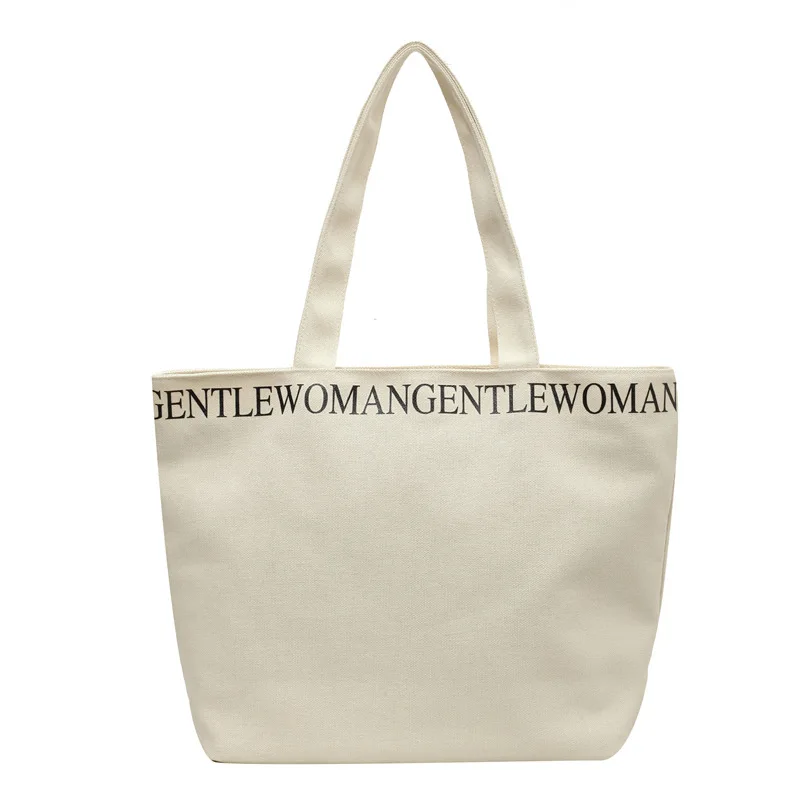 Women's Trendy Canvas Shoulder Bag Canvas Tote Bag Custom Patterns Can ...