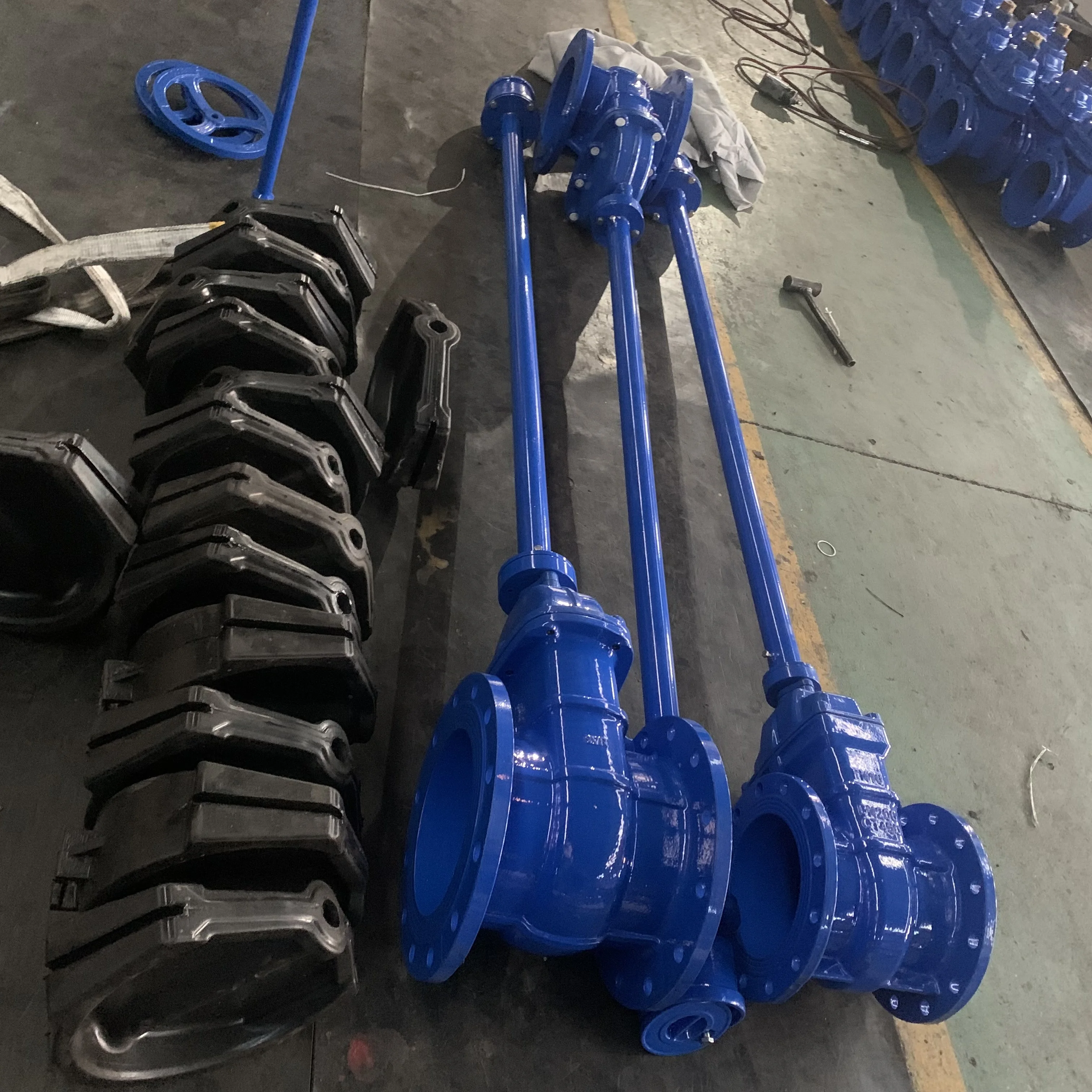 Extension Spindle Sluice Directly Buried Elastic Seat Sealing Gate Valve