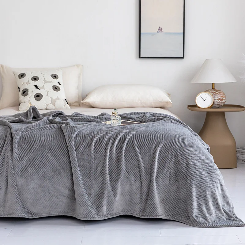 High Quality Simple Thick Framk Double Bed Sheet Cover Blanket Gift