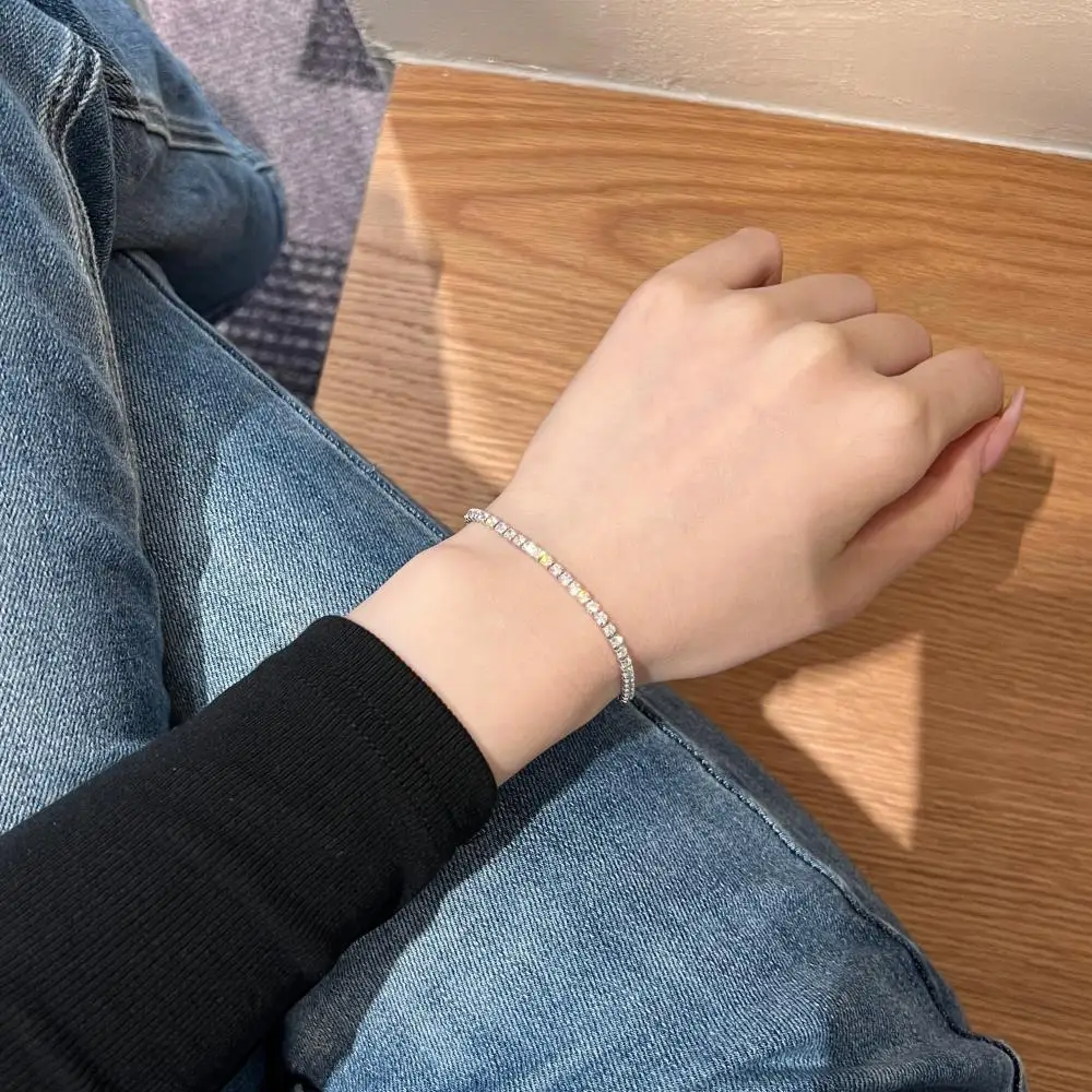 KAKODIY High Quality Tennis Bracelet Luxury Bijru Prata 925 Gemstone Gold Plated Silver Bracelet for Women detail 4