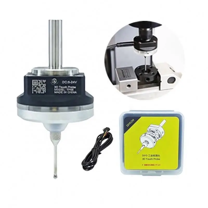 High Precision V6 Model6 3D Touch Probe Desktop CNC Touch Probe Edge Finder Compatible with MACH3 and GRBL