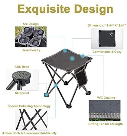Стул для кемпинга Прочный переносной стул активного отдыха походов охоты пешего туризма пикника рыбалки и