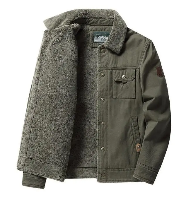 Hot Sells Casual Winter Coat Warm Thick Outdoor Fleece Inner Jackets Big Size Jacket For Men_voghion.com