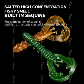 Hot Sale 15pcs/Bag TPR Soft Fishing Lure Lobster Plastic Crawfish Bait Prawn Lures 4cm/0.45g Saltwater Fish River Fishing – Soft Lure – view 4