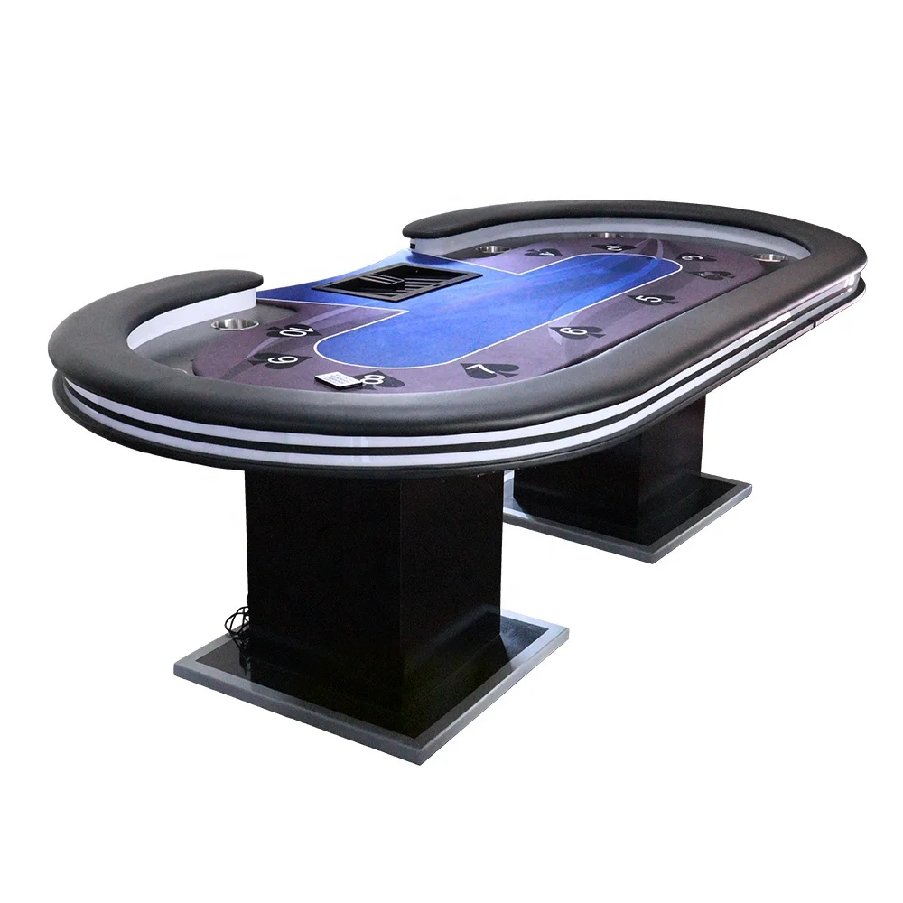 2023 Led Light Gambling Roulette Table Casino 94 Inch With 10 Seats