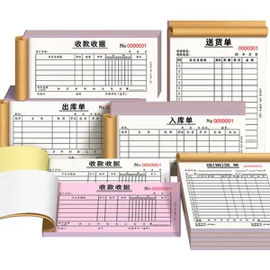 A4a5a6 Custom Logo NCR Carbonless Paper Invoice & Receipt Book Offset Printing Personalized Business Record Book