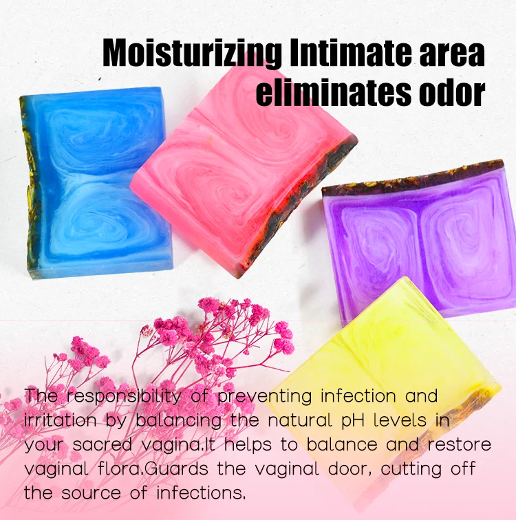 Private Label Rose Probiotic Yoni Soap Handmade Yoni Wash Vaginal