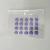 20pcs-6.5mm Purple  Control and mute