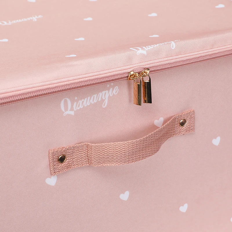 Wholesale Kitchen Storage Basket With Lids And Zip Foldable Storage Box