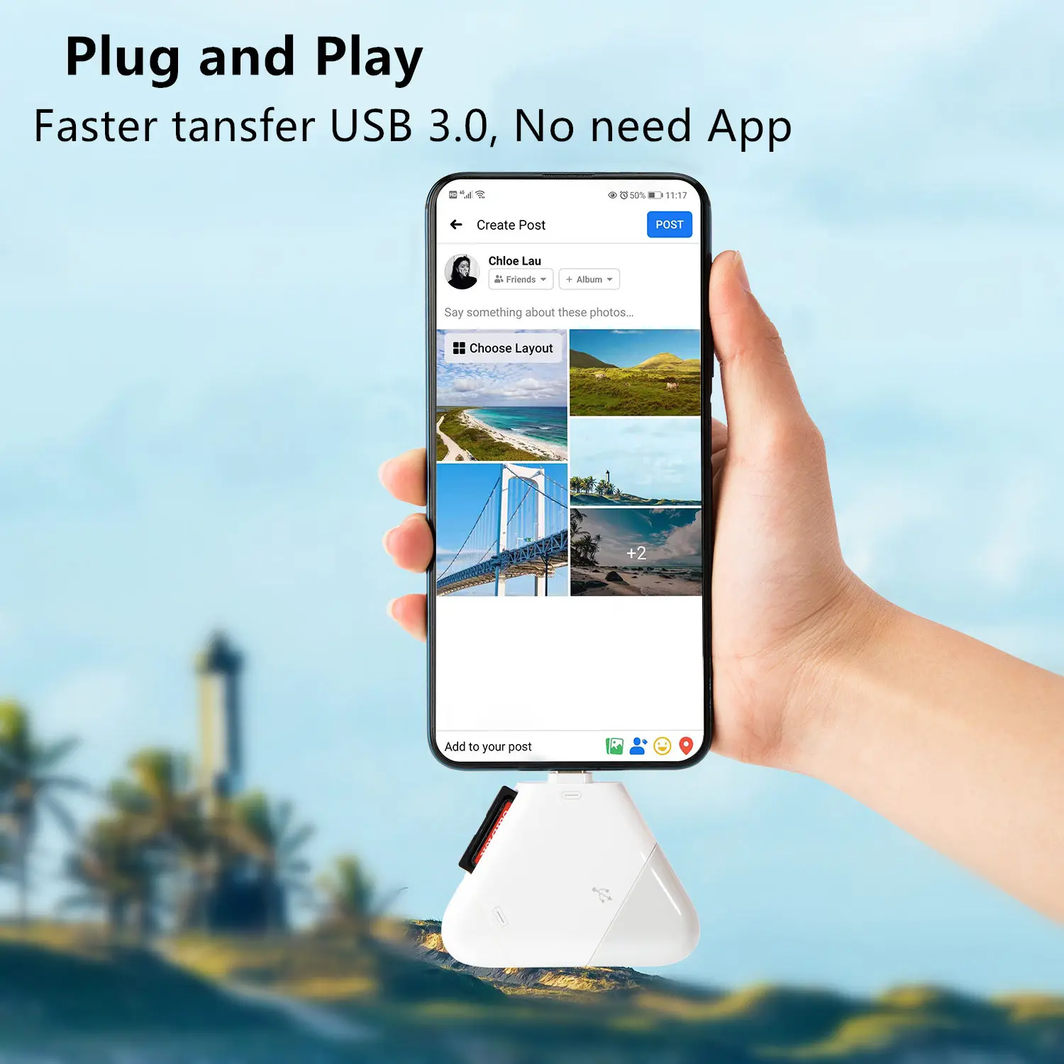
 Новый дизайн 3 в 1 устройство для считывания с tf-карт для iPhone SD карты адаптер для аксессуары для ipad  