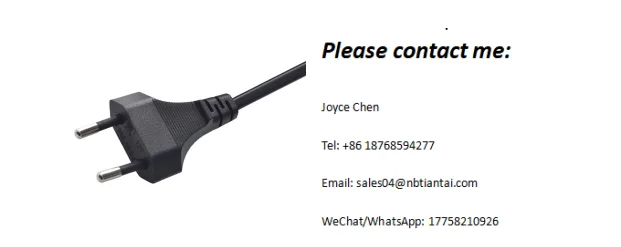 product koreankc eu schuko plug to iec c7 power cord 2 pin figure 8 cable for audio video device ce vde certified oem support-8
