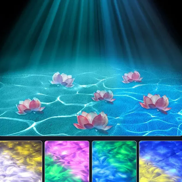 200w Waterproof Outdoor Waterwave Gobo Projector Landscape Advertising