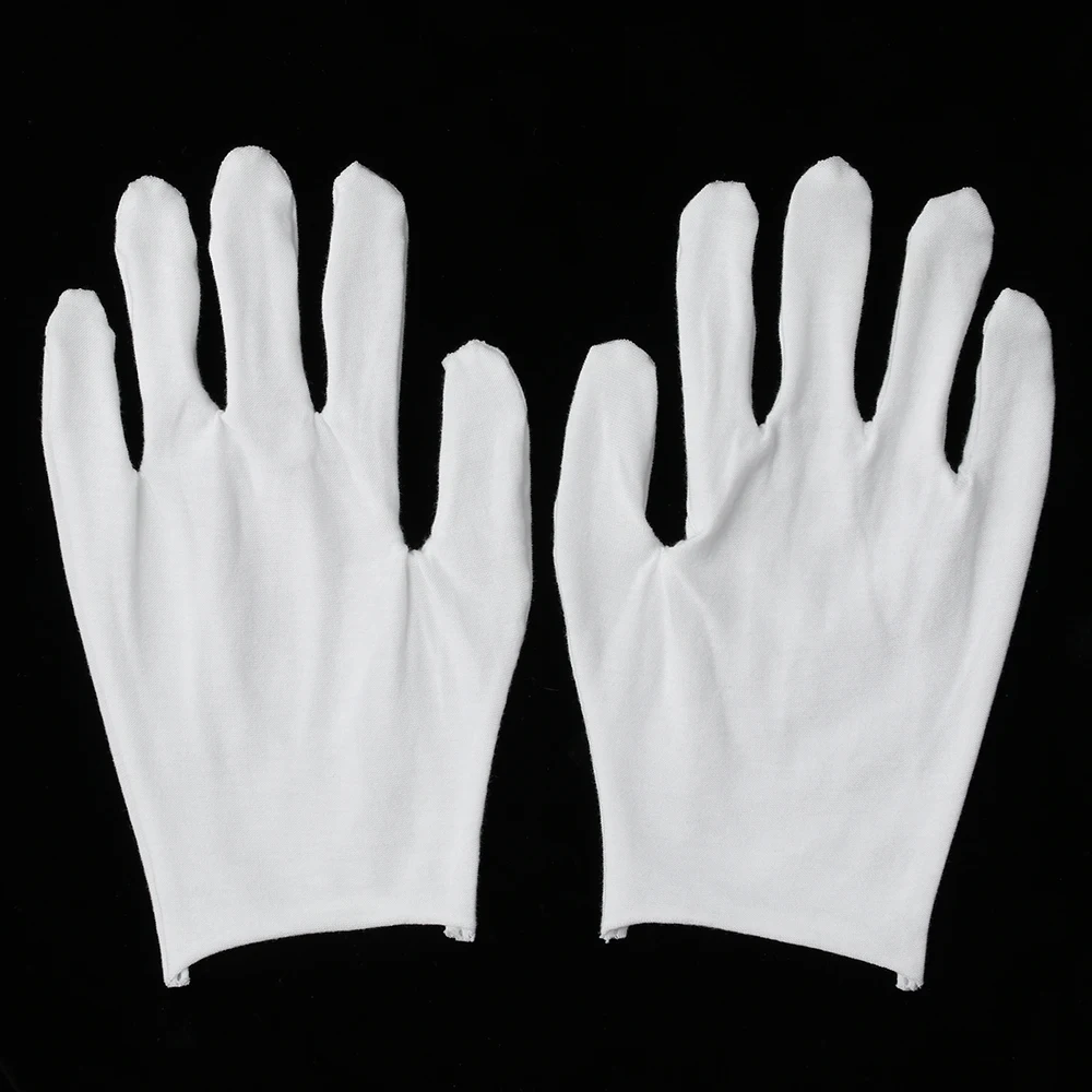 14kg White Cotton Labor Protection Gloves Thin Lycra Gloves Jewelry Appreciation Garden Cleaning Supplies Hot Selling