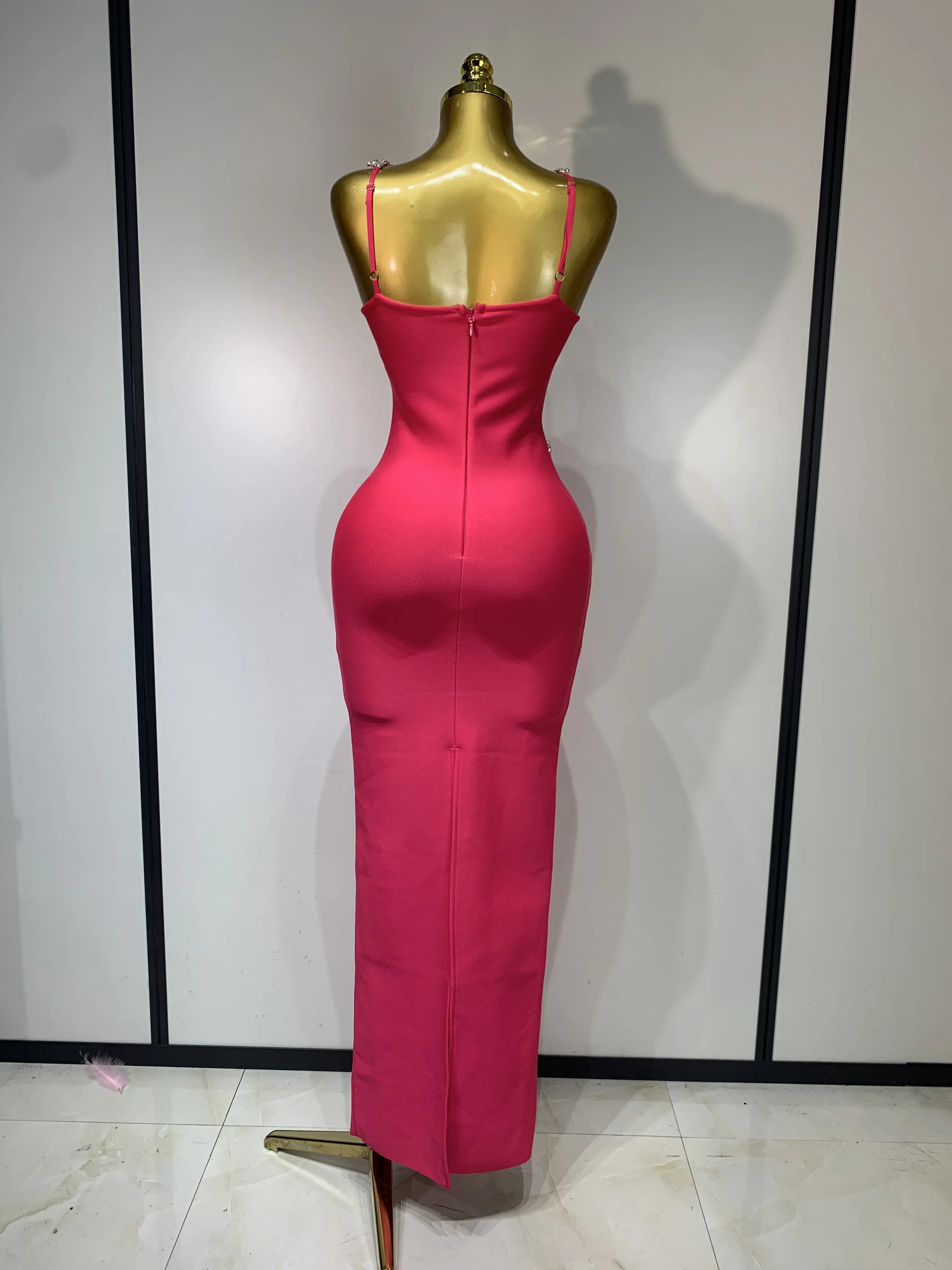 Backless evening maxi dress occasion styling