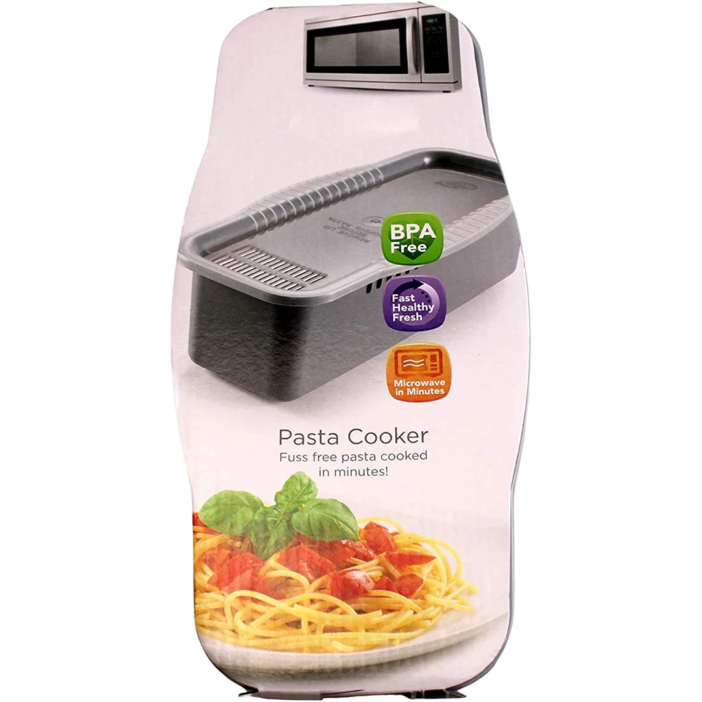 Microwave Pasta Cooker With Portioning Tool,Bpa Free Microwave Pasta