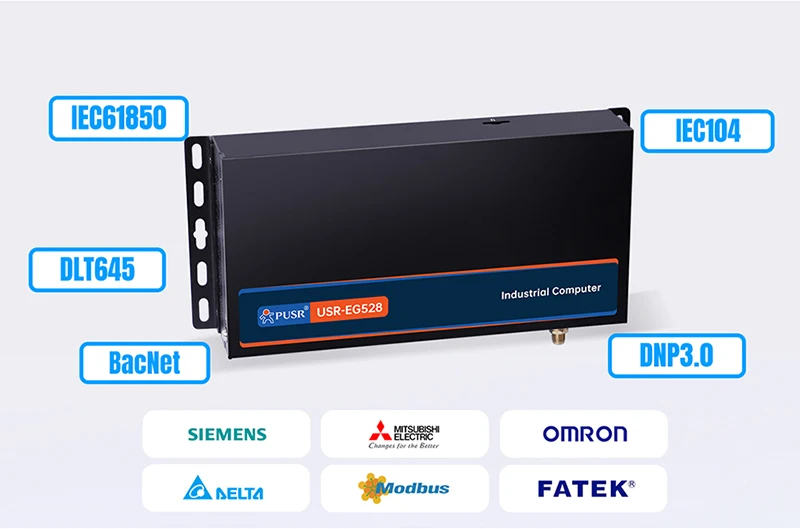 PUSR ARM Linux Desktop Industrial Computer DDR4 Ubuntu 24.04 RK3562 4G WiFi Ethernet Network Support PLC HDMI Mini PC USR-EG528