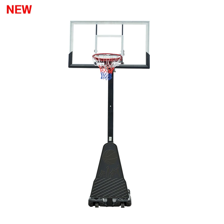 A-1023L высокое качество стекло регулируемый полюс баскетбольного щита баскетбольный стенд