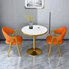 Sedie Marble Bianco+Arancione