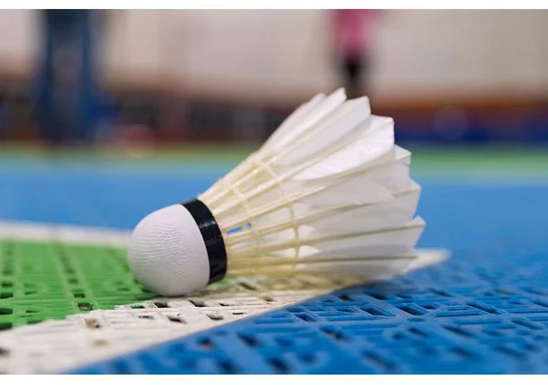 product factory direct supply aeroplane ball 12 pcs outdoor yellow nylon 3in1 high elastic professional badminton feather-1