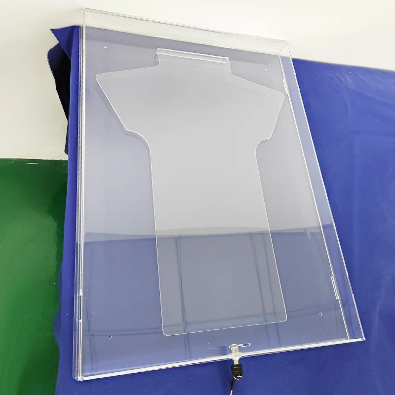 Clear Acrylic T Shirt Display Box Case With Lock Buy Clear Acrylic T Shirt Display Box Case
