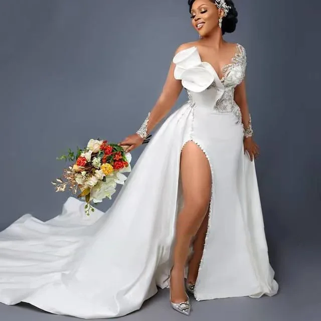 silk slim wedding dresses Skai Silk Cotton Wedding Dress