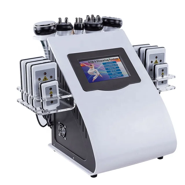 Lipo Slimming 6 In 1 40K Ultrasonic Cavitation Vacuum Radio Frequency Laser Massager Machine