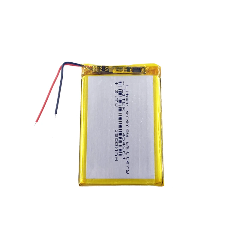 
454261 перезаряжаемый литий-полимерный аккумулятор 3,7 в, 1500 мАч, литий-полимерный аккумулятор 1 Ач 