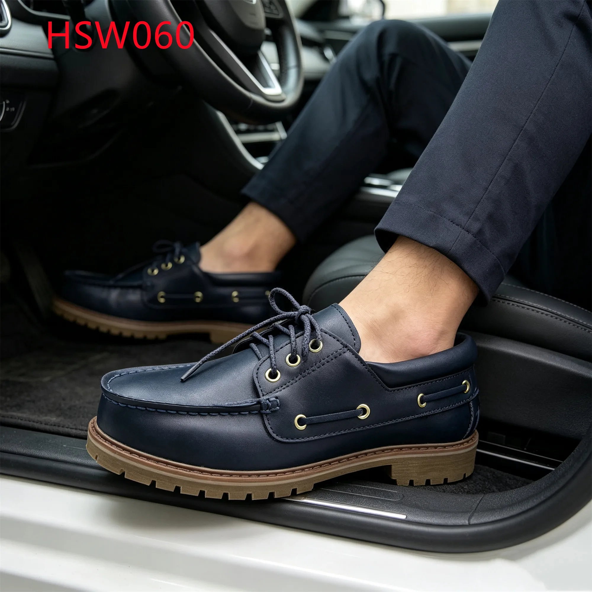 LXG,heritage Design Hua Singh Leather Moccasin Shoes with Thick Bottom City Walking Multi-colors Available Boat Shoes HSW060