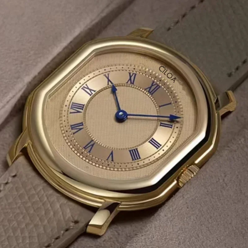 CILOA Gold Custom Men's Retro Watch - Waterproof Quartz
