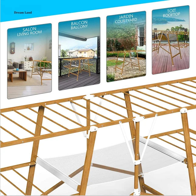 Tendedero de ropa, estante de secado de ropa plegable/europeo - Main Image