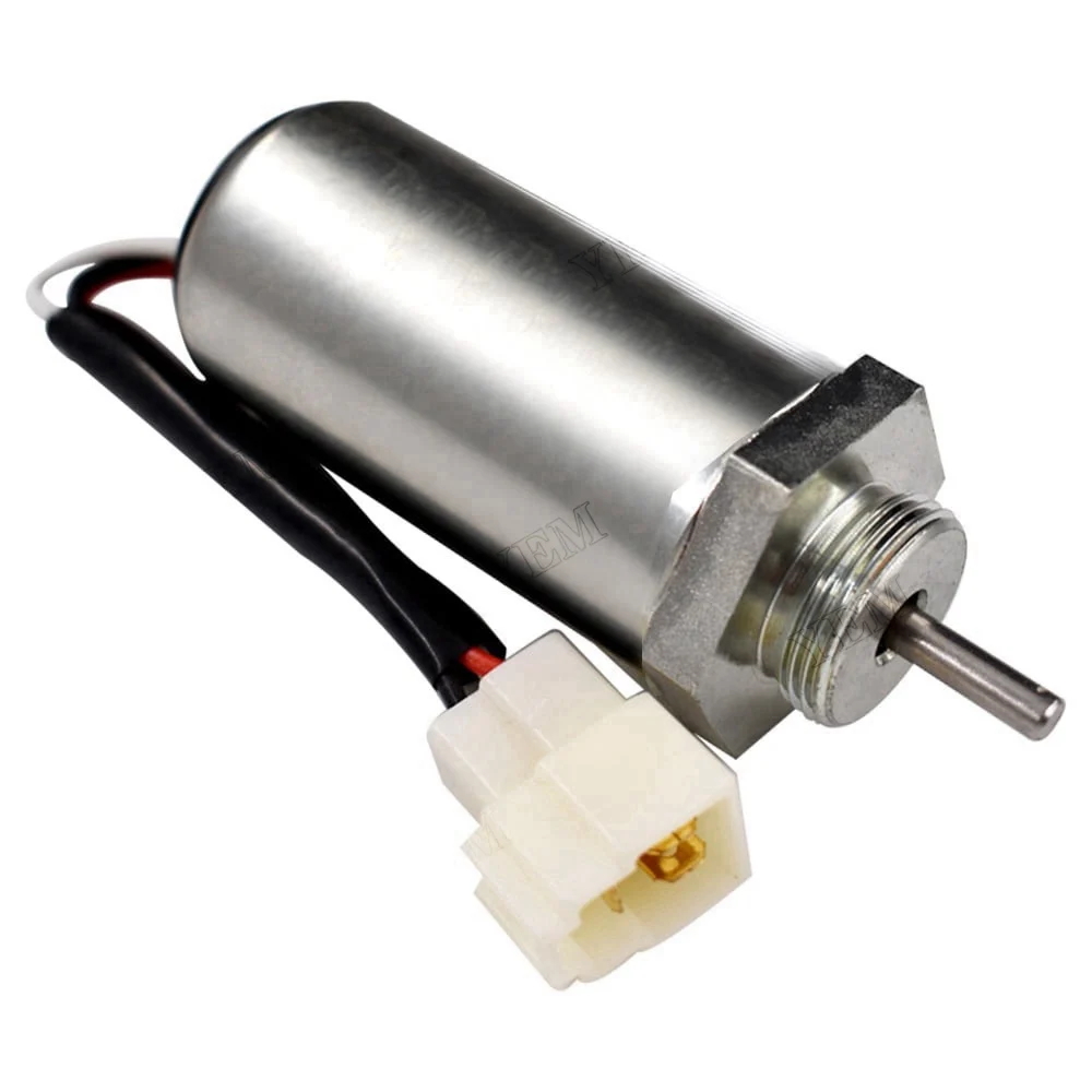 12V Fuel Shutoff Solenoid 8973295680 for Isuzu Engine 3LA1 3LB1 3LD1 3LD2 4LB1 4LE1 4LE2 Truck PA XD XV