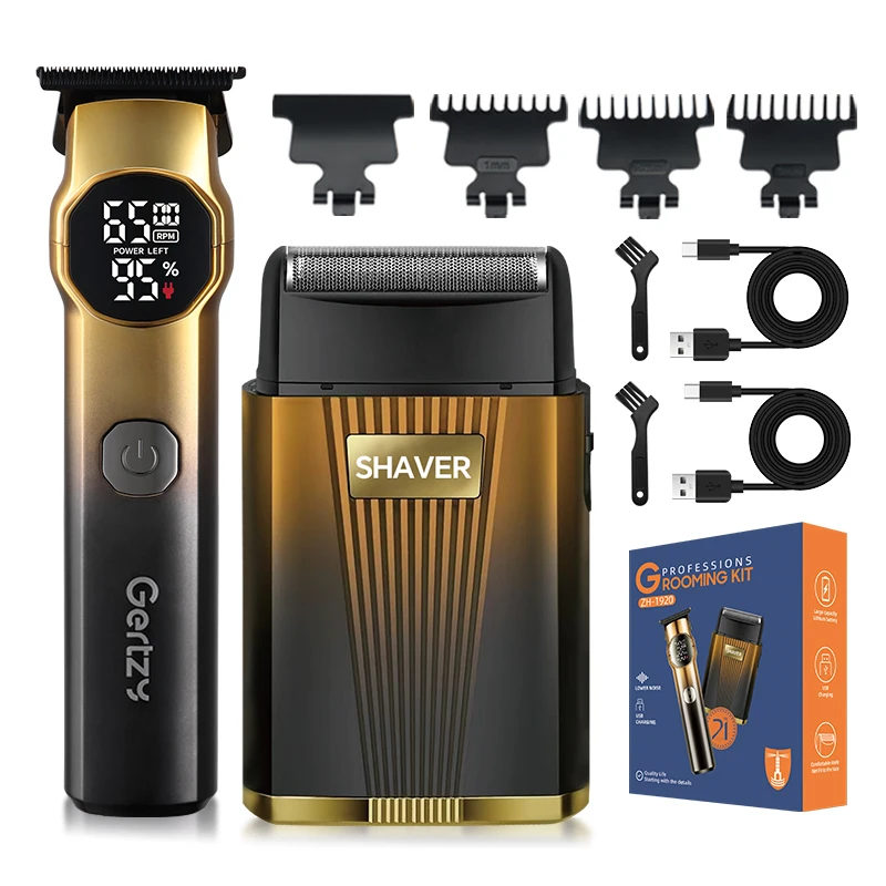 Two-in-One Popular Electric Shaver Hair Clipper for Men's Grooming Reciprocating Set Cross-Border New USB for Household RV Hotel