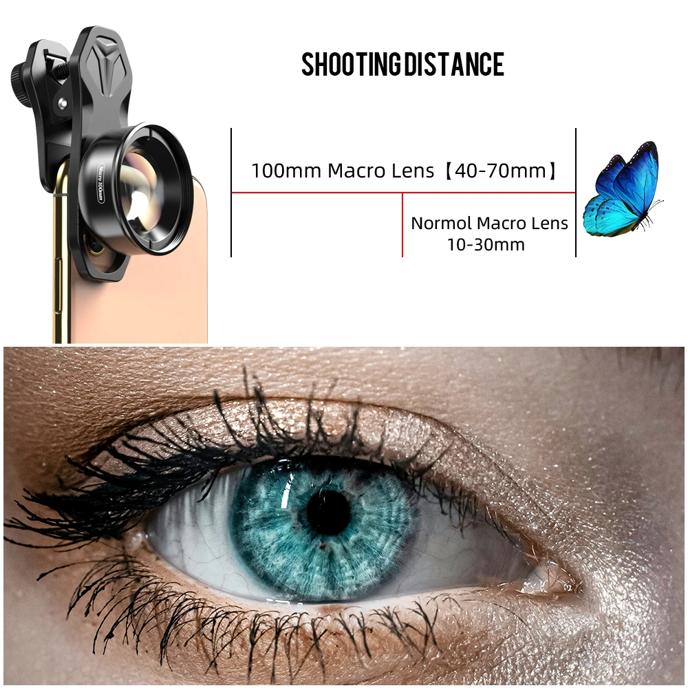 Apexel 100mm Macro Lens Enhance Your Mobile Photography