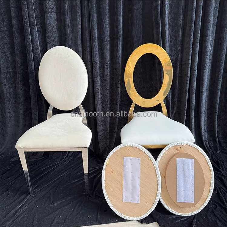 Factor Price Gold Infinity Dining Table and Chair Sets Stainless Steel Chair