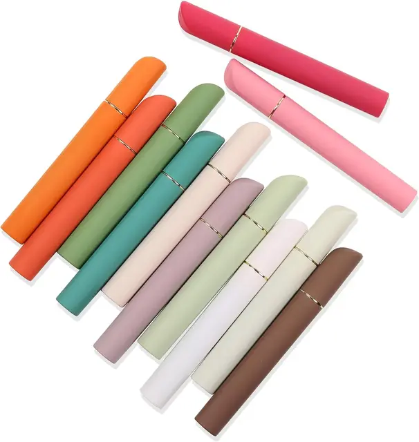 Assorted Colors 12 Counts of Aesthetic Highlighter Pen Set Soft Chisel Tip Cute Highlighters Mild Colors with Retro Barrel