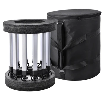 USA FREE SHIPPING FOSOTO FT-SL12 180W 12 Tubes 672 Leds SMD CRI 97 SuperStar Radial LED Ring Light Kit for Makeup product image