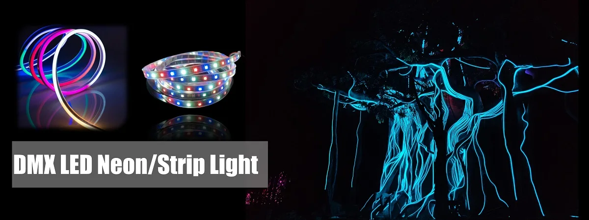 5025 Flex Neon DMX RGB Led Rope Strip Light - 5050 Waterproof