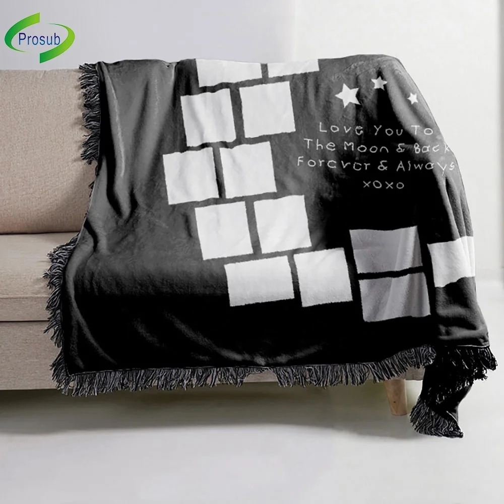 Prosub Crystal Velvet Sublimation Blanket Blanks Love You To The Moon