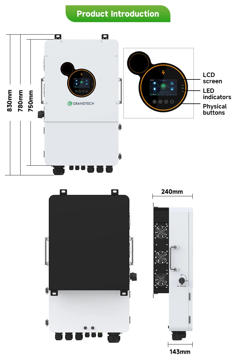 product us warehouse 120v solar inverter off grid hybrid 5kw 8kw 12kw solar panels split phase inverter 50hz low frequency inverter-5