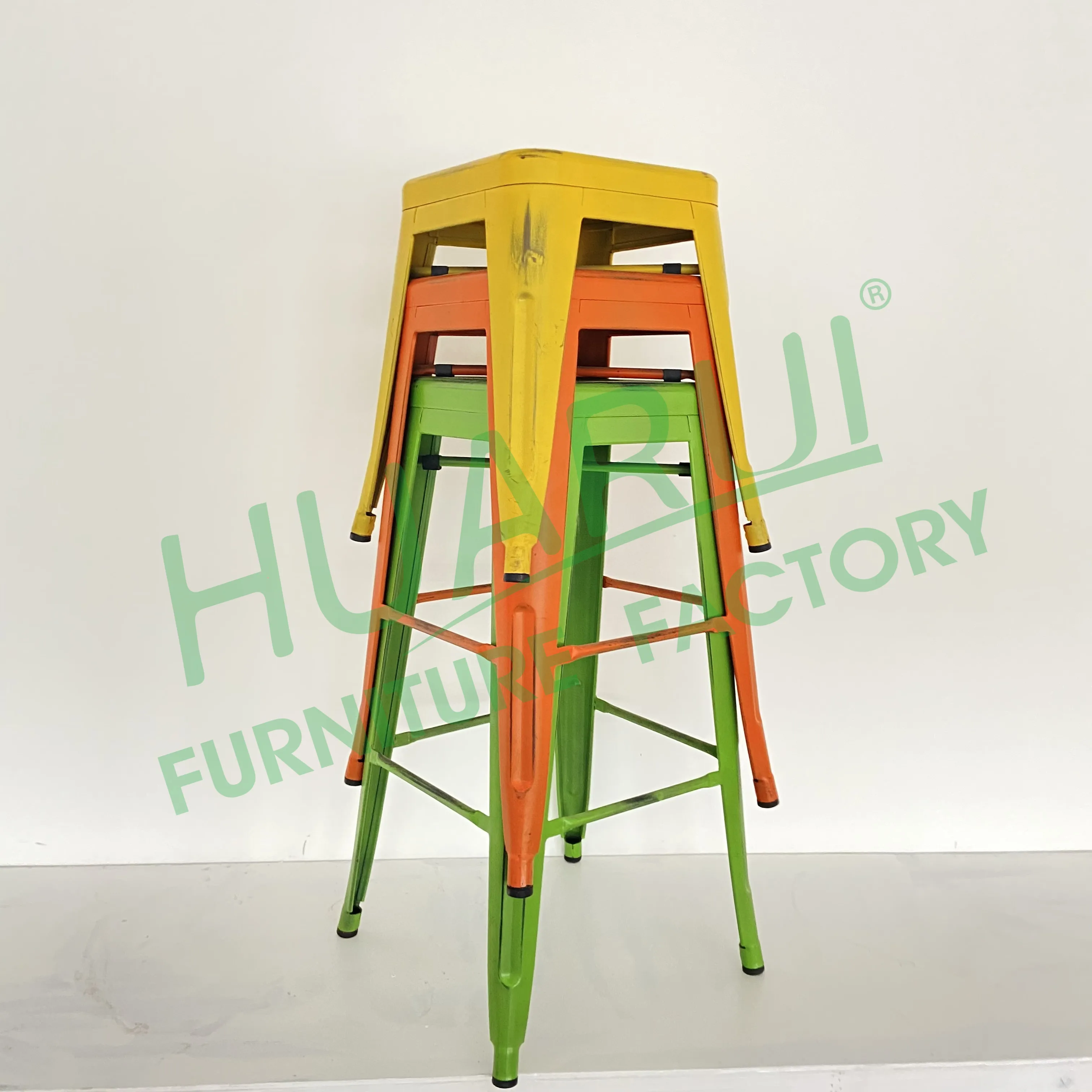 
 Современный металлический стул из железа для столовой, индустриальной красоты  