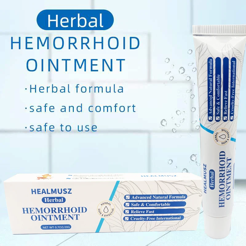 Hemorrhoids Ointment Anal Crack Internal External Piles Anal Fissure Analgesic Chinese Herbal Cream 20g