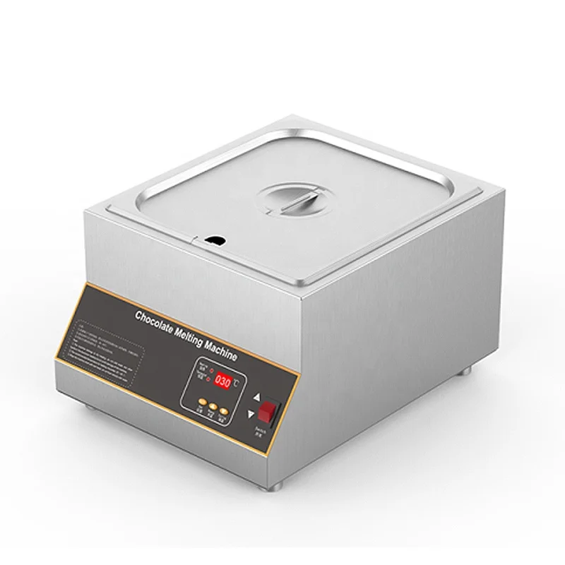 Коммерческая электрическая машина для плавки шоколада цифровая двойная таялка из нержавеющей стали плавления