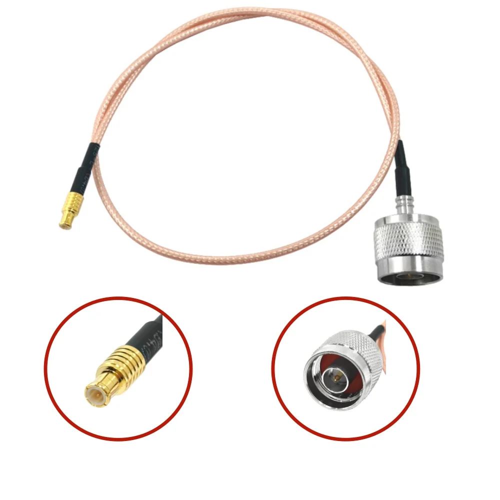 Factory Directly MMCX Male Plug to N Type Male Plug for RG316 RG174 Pigtail Jumper Extension Cable Assembly