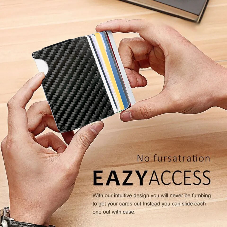 ultra thin metal wallet/rfid blocking credit