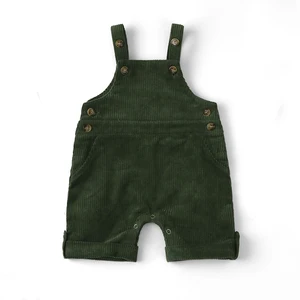New Style Infant Baby Girl Clothes Winter Warm Jumpsuit Solid Color Corduroy Boy Romper