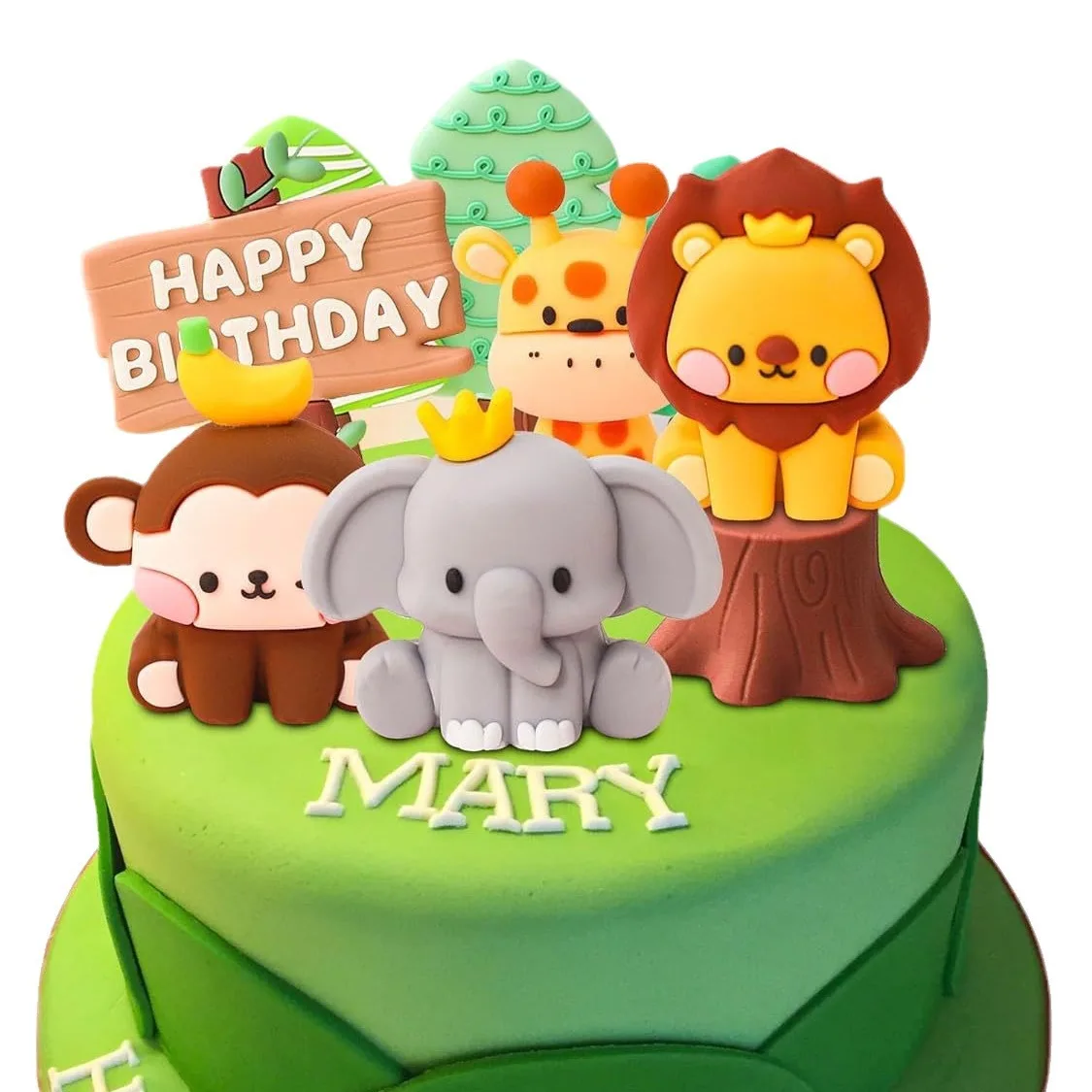 25 Décorations Gâteau Lion Jungle – Toppers Anniversaire Animaux Pour Enfants, Grand & Petits Modèles