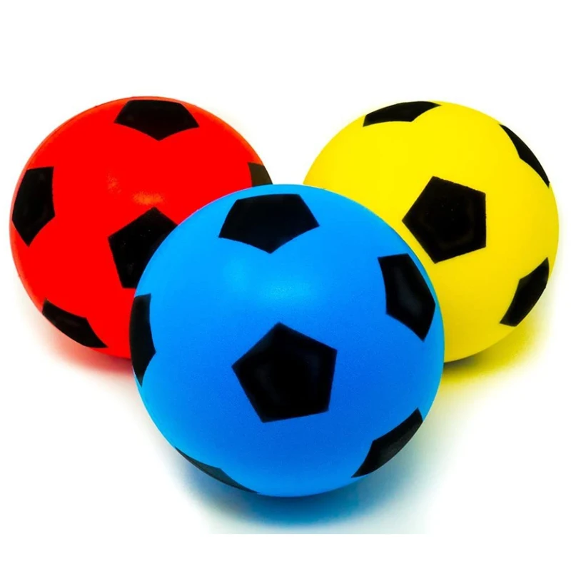 SPONGE Football Ball 200mm Lightweight Foam Soft Touch Practise Team Indoor 