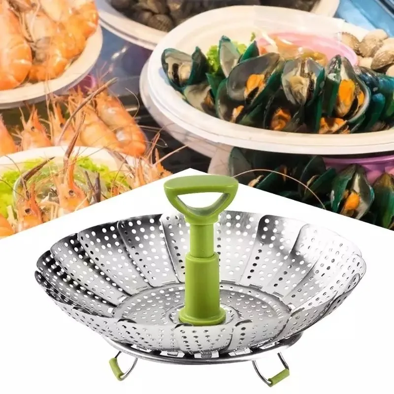 Высококачественная Пароварка из нержавеющей стали для цветов, корзина для овощей и фруктов